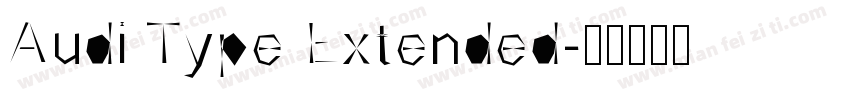 Audi Type Extended字体转换